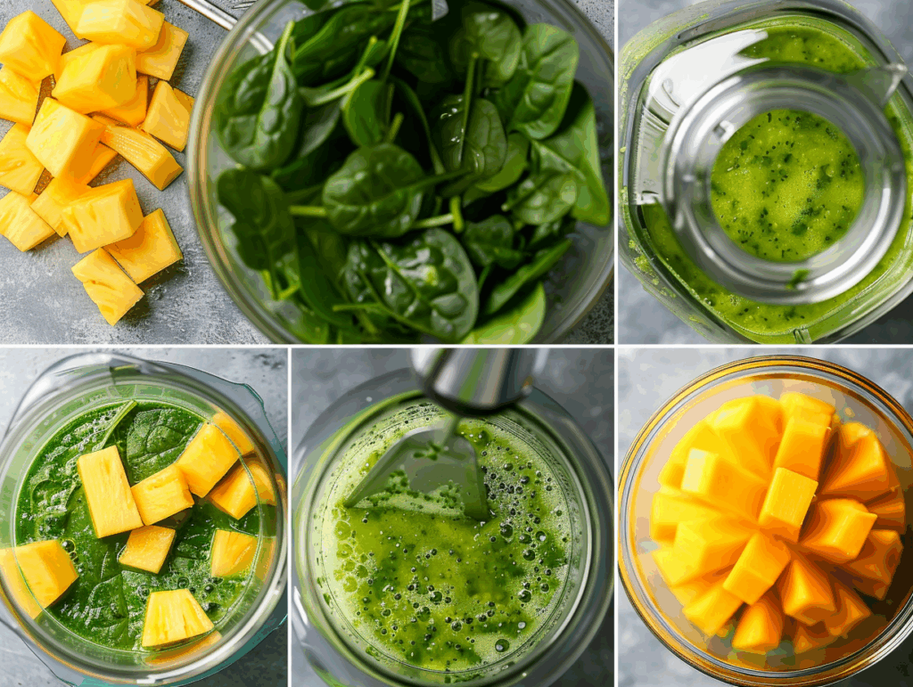 Step-by-step juicing process