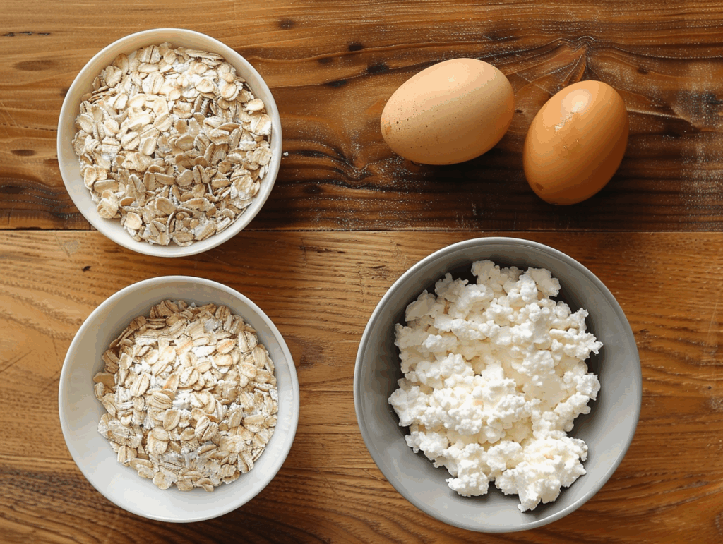 ngredients for making cottage cheese pancakes